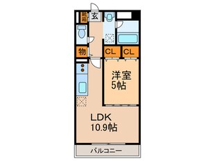 プランド－ル高社の物件間取画像